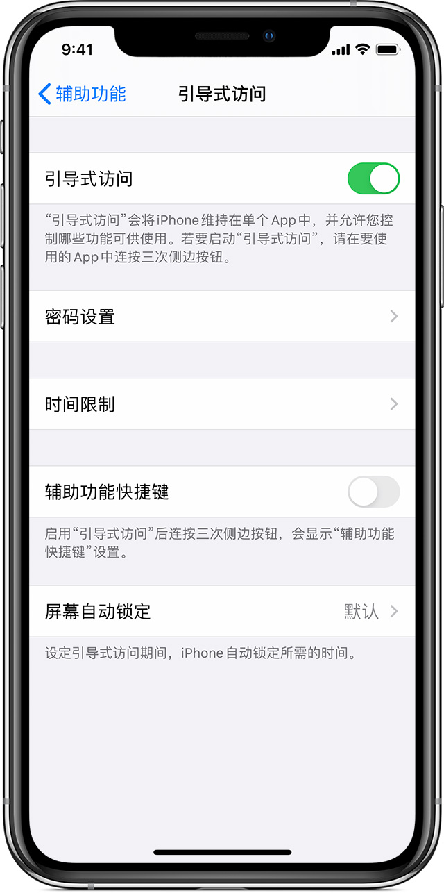 井研苹果手机维修分享如何在 iPhone 上退出引导式访问 